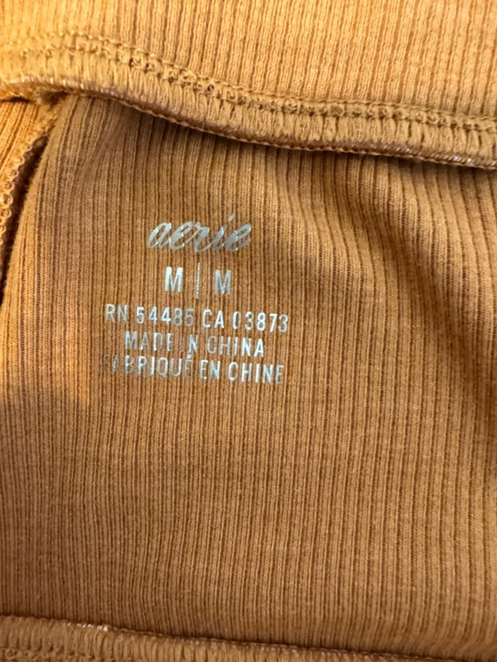 AERIE Caramel Rib Knit Flare Leg Pants Size M - Picture 4 of 6